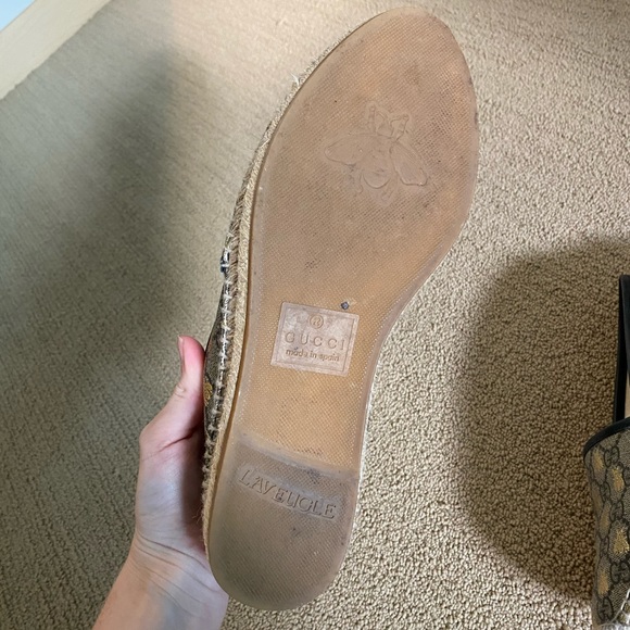 Womens Authentic Gucci canvas espadrilles size 8 - Picture 4 of 8